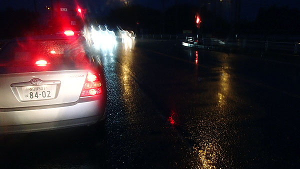 更に強い大雨に遭遇